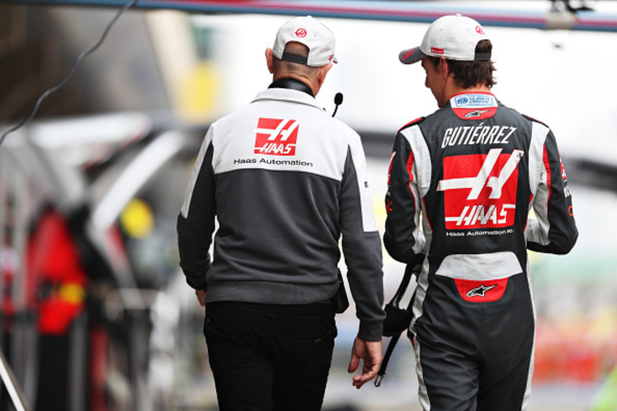 SHANGHAI, CHINA - APRIL 16:  Esteban Gutierrez of Mexico and Haas F1 in the Pitlane during qualifying for the Formula One Grand Prix of China at Shanghai International Circuit on April 16, 2016 in Shanghai, China.  (Photo by Mark Thompson/Getty Images)