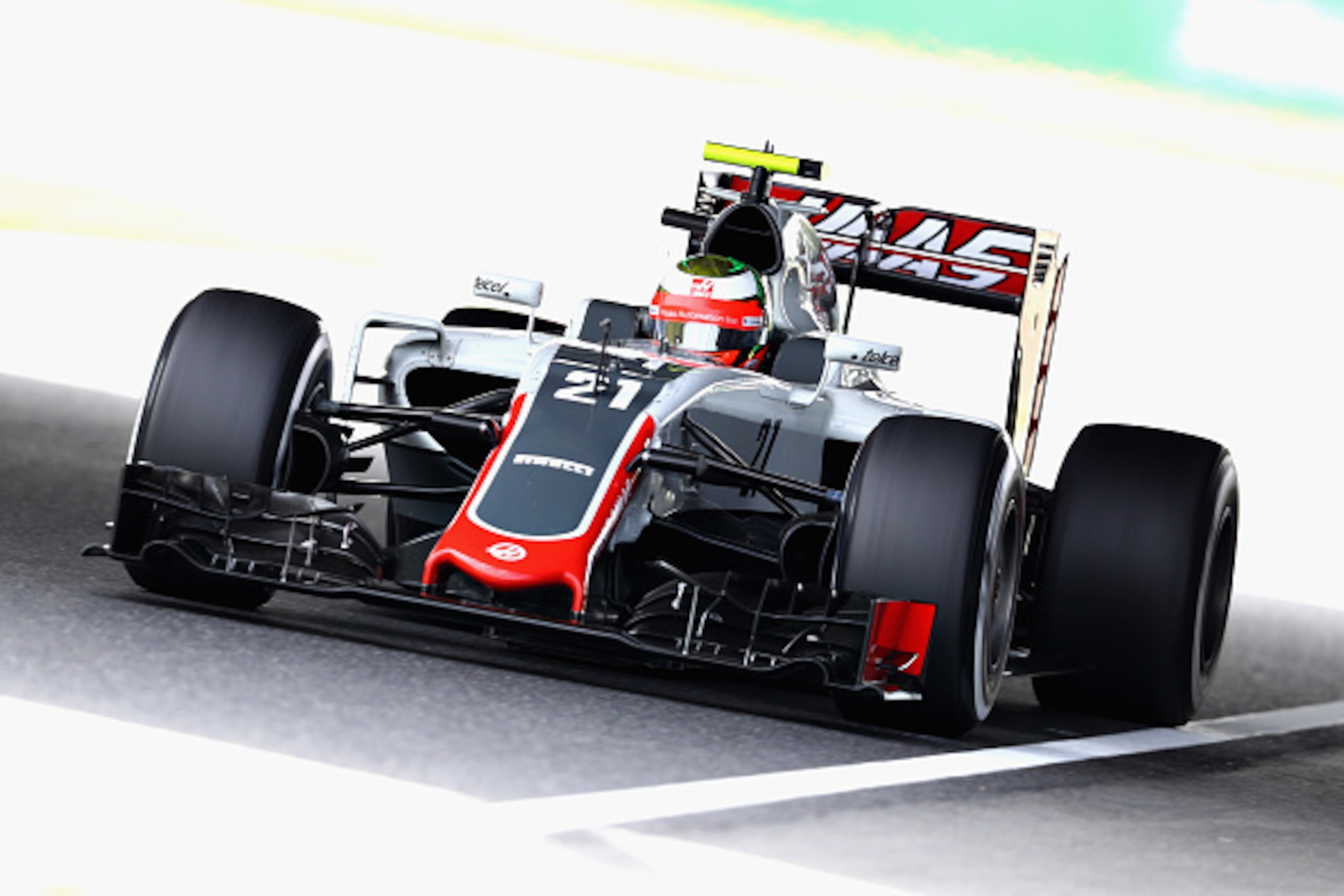 SUZUKA, JAPAN - OCTOBER 07:  Esteban Gutierrez of Mexico driving the (21) Haas F1 Team Haas-Ferrari VF-16 Ferrari 059/5 turbo on track during practice for the Formula One Grand Prix of Japan at Suzuka Circuit on October 7, 2016 in Suzuka.  (Photo by Clive