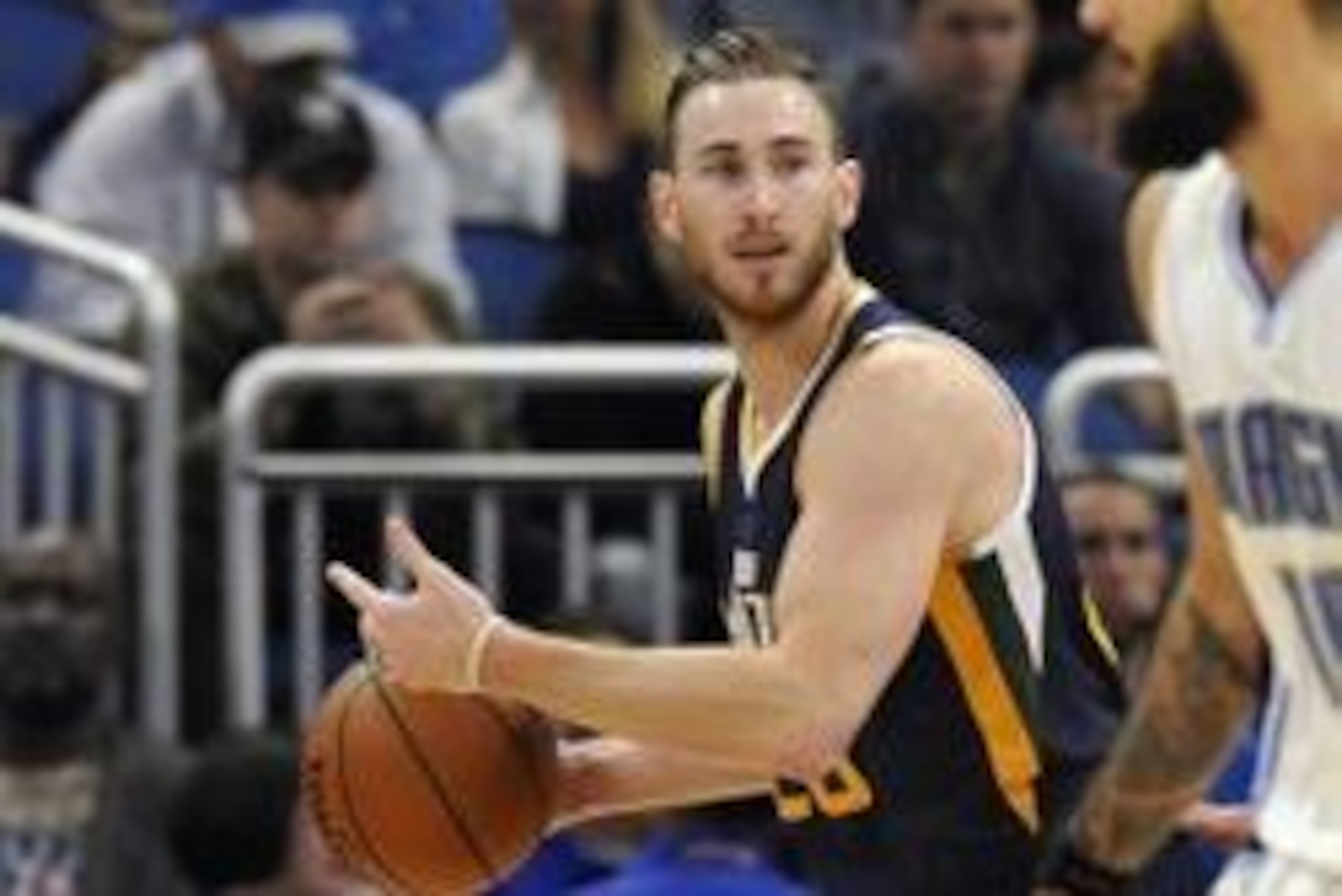 Nov 11, 2016; Orlando, FL, USA; Utah Jazz forward Gordon Hayward (20) drives to the basket against the Orlando Magic during the first quarter at Amway Center. Mandatory Credit: Kim Klement-USA TODAY Sports Nov 11, 2016; Orlando, FL, USA; Utah Jazz forward Gordon Hayward (20) drives to the basket against the Orlando Magic during the first quarter at Amway Center. Mandatory Credit: Kim Klement-USA TODAY Sports