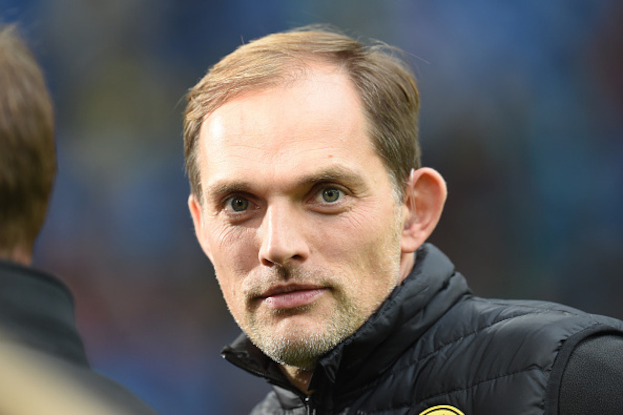 Coach Thomas Tuchel from Dortmund is seen prior to the German first division Bundesliga football match between Hamburg SV and BVB Borussia Dortmund in Hamburg, northern Germany, on November 5, 2016.  / AFP / CARMEN JASPERSEN / RESTRICTIONS: DURING MATCH T
