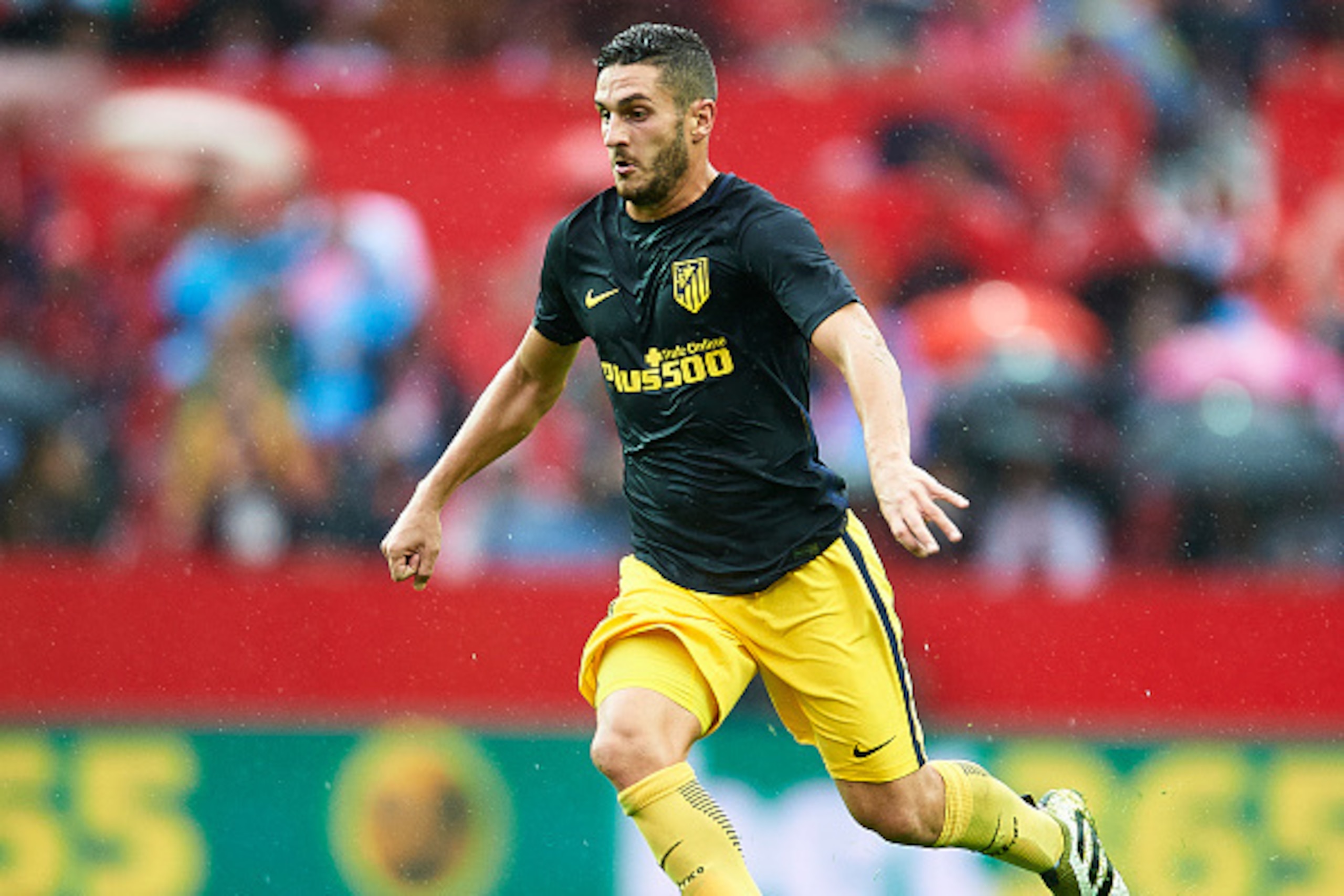SEVILLE, SPAIN - OCTOBER 23:  Koke Resurreccion of Club Atletico de Madrid in action on during the match between Sevilla FC vs Club Atletico de Madrid  as part of La Liga at Estadio Ramon Sanchez Pizjuanon October 23, 2016 in Seville, Spain.  (Photo by Ai