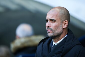 MANCHESTER, ENGLAND - NOVEMBER 05: Josep Guardiola manager / head coach of Manchester City during the Premier League match between Manchester City and Middlesbrough at Etihad Stadium on November 5, 2016 in Manchester, England. (Photo by Robbie Jay Barratt