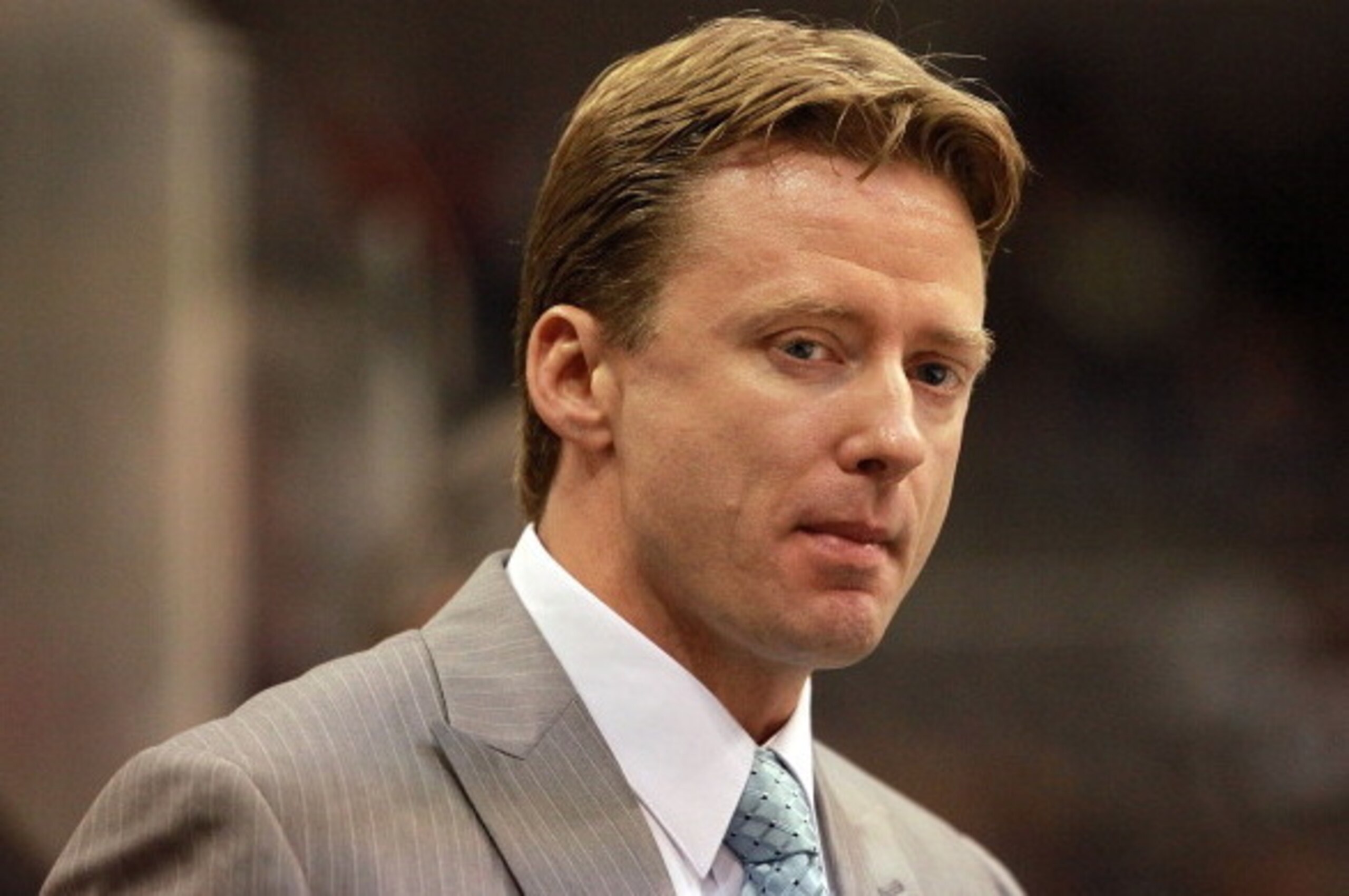 DALLAS, TX - NOVEMBER 21:  Head coach Glen Gulutzan of the Dallas Stars at American Airlines Center on November 21, 2011 in Dallas, Texas.  (Photo by Ronald Martinez/Getty Images)
