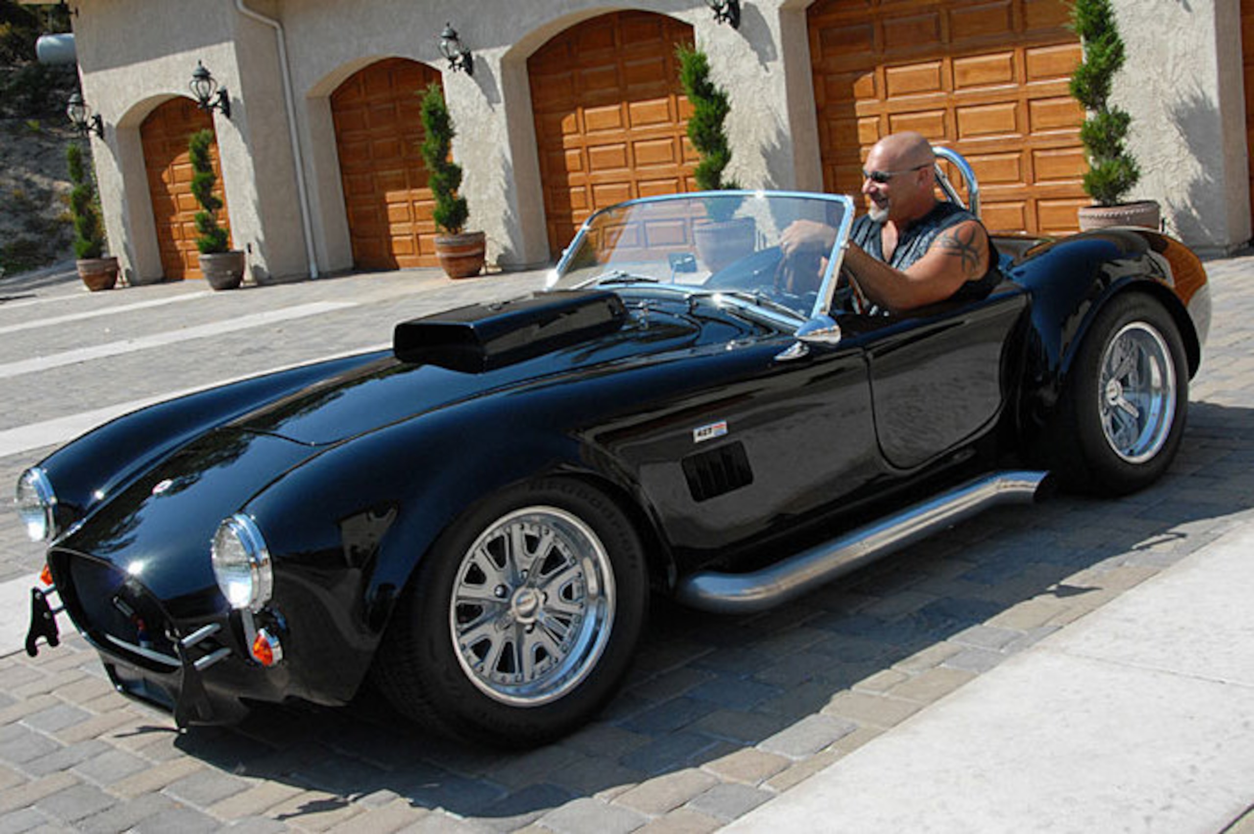 Goldberg in a 1965 Shelby Cobra Replica