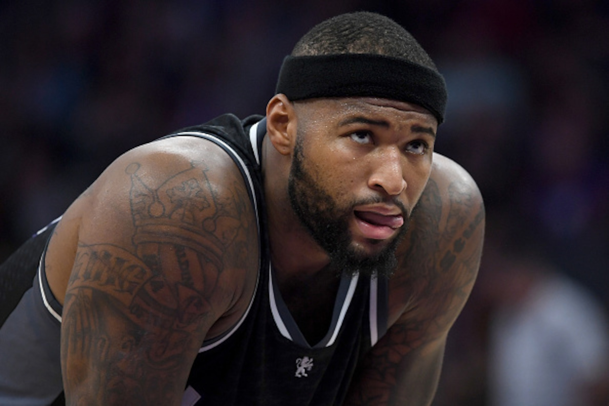 SACRAMENTO, CA - NOVEMBER 10:  DeMarcus Cousins #15 of the Sacramento Kings looks on against the Los Angeles Lakers during an NBA basketball game at Golden 1 Center on November 10, 2016 in Sacramento, California. NOTE TO USER: User expressly acknowledges 
