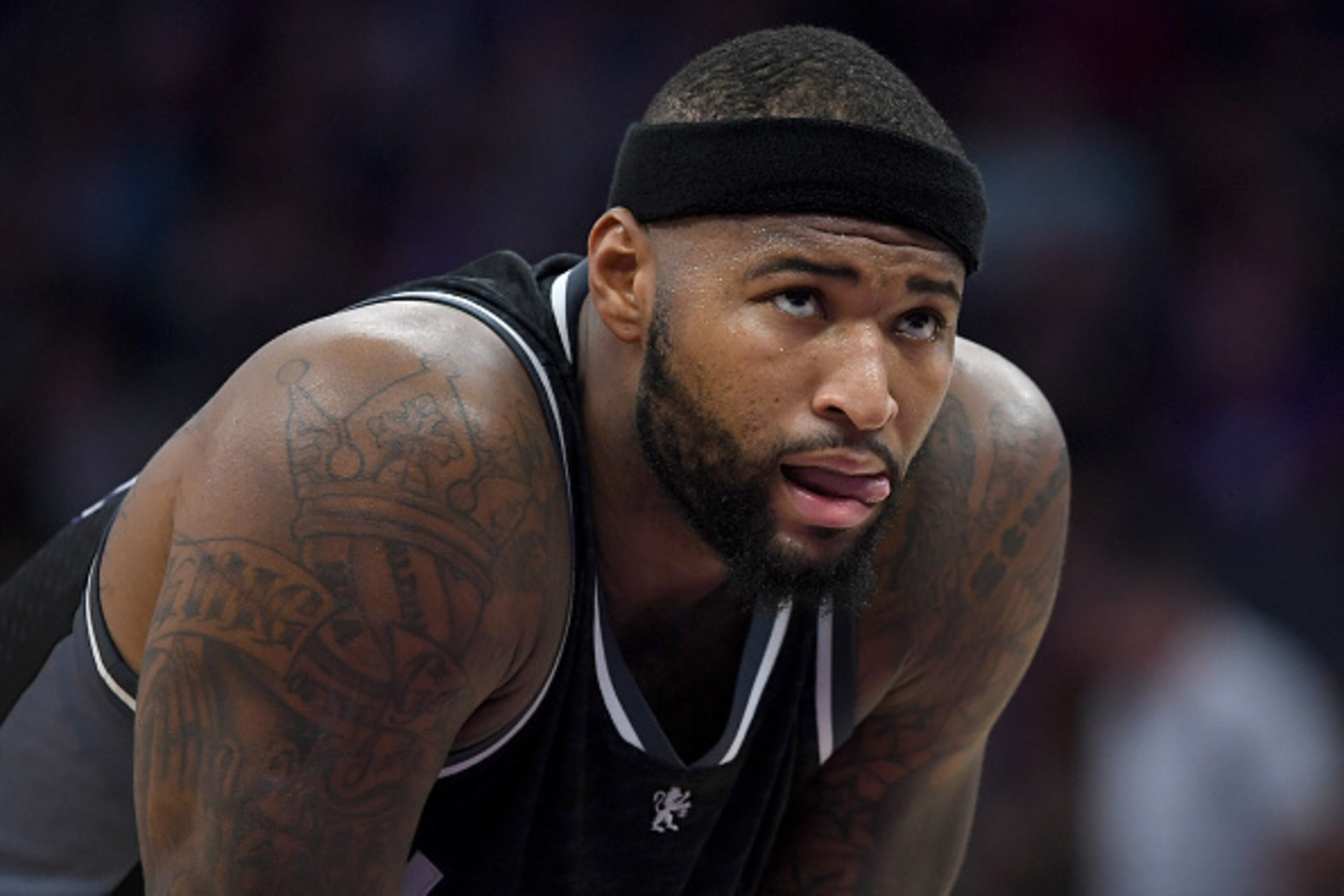 SACRAMENTO, CA - NOVEMBER 10: DeMarcus Cousins #15 of the Sacramento Kings looks on against the Los Angeles Lakers during an NBA basketball game at Golden 1 Center on November 10, 2016 in Sacramento, California. NOTE TO USER: User expressly acknowledges SACRAMENTO, CA - NOVEMBER 10: DeMarcus Cousins #15 of the Sacramento Kings looks on against the Los Angeles Lakers during an NBA basketball game at Golden 1 Center on November 10, 2016 in Sacramento, California. NOTE TO USER: User expressly acknowledges