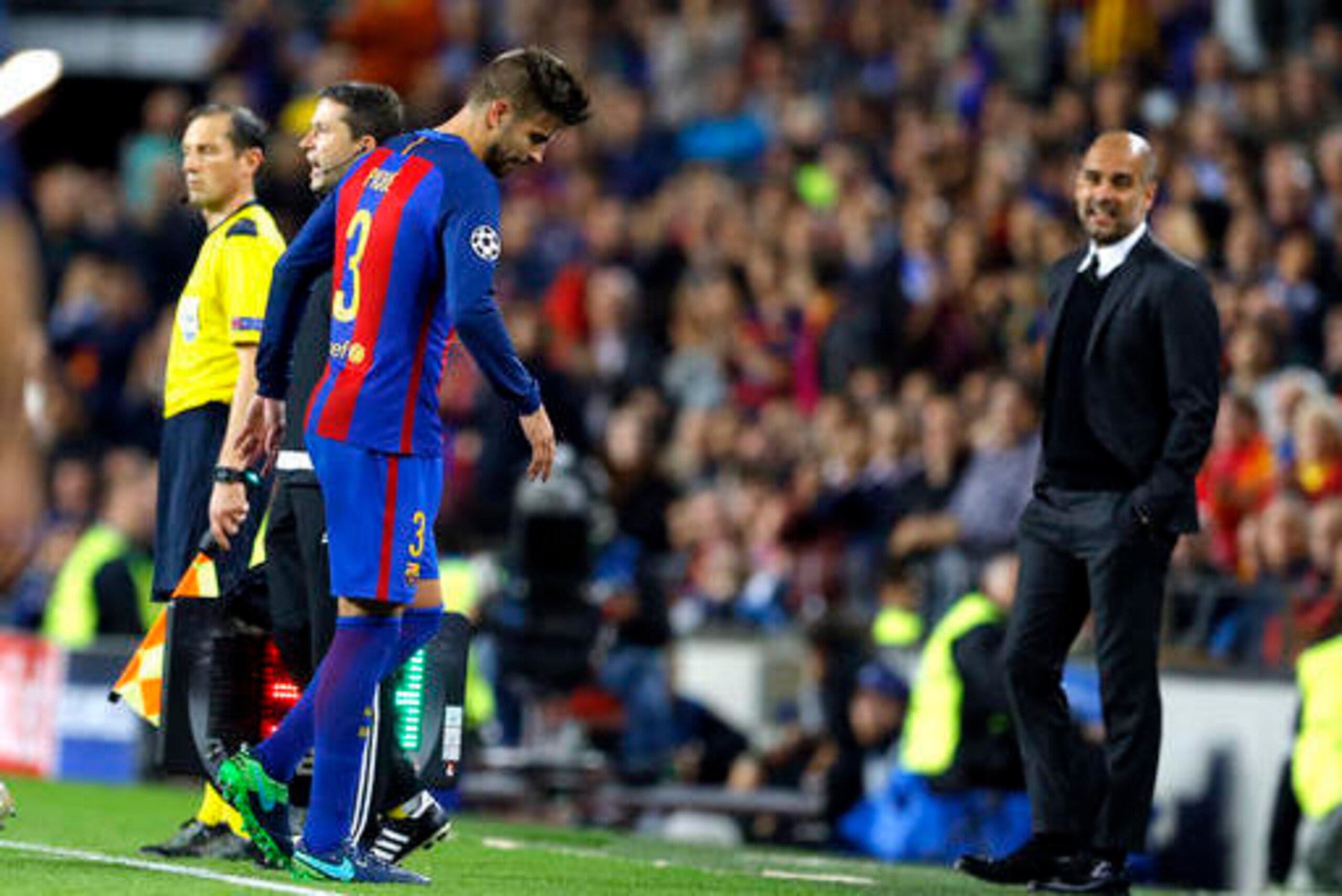 Gerard Pique should return from injury this weekend.
