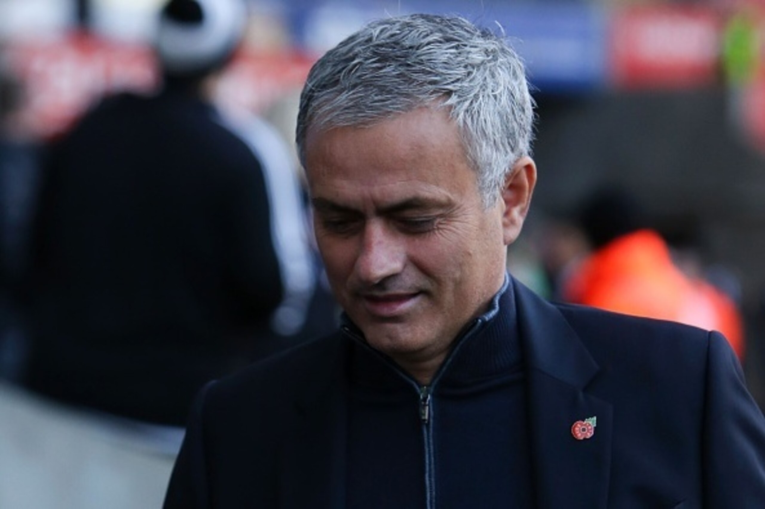 Manchester United's Portuguese manager Jose Mourinho arrives for the English Premier League football match between Swansea City and Manchester United at The Liberty Stadium in Swansea, south Wales on November 6, 2016.
Mourinho must watch from the stand at