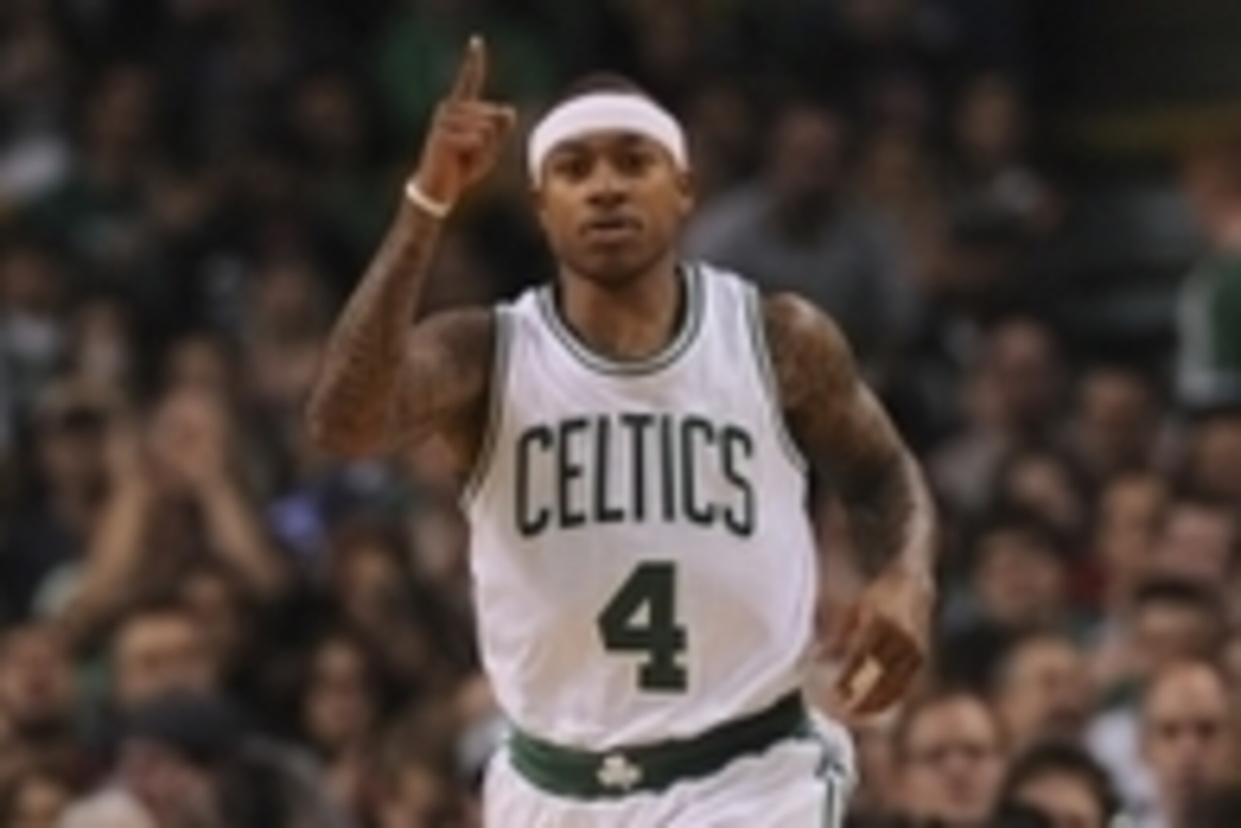 Nov 16, 2016; Boston, MA, USA; Boston Celtics guard Isaiah Thomas (4) reacts after making a basket during the first half against the Dallas Mavericks at TD Garden. Mandatory Credit: Bob DeChiara-USA TODAY Sports Nov 16, 2016; Boston, MA, USA; Boston Celtics guard Isaiah Thomas (4) reacts after making a basket during the first half against the Dallas Mavericks at TD Garden. Mandatory Credit: Bob DeChiara-USA TODAY Sports