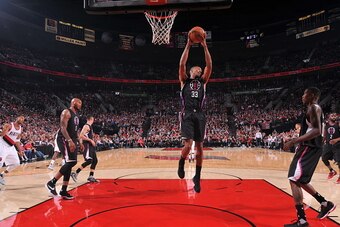 PORTLAND, OR - OCTOBER 27: Wesley Johnson #33 of the Los Angeles Clippers rebounds during the game against the Portland Trail Blazers on October 27, 2016 at the Moda Center Arena in Portland, Oregon. NOTE TO USER: User expressly acknowledges and agrees th