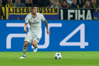 Dortmund, Germany 27.09.2016, UEFA Champions League - 2016/17 Season, Group F - Matchday 2, BV Borussia Dortmund - Real Madrid, 2:2,  James Rodriguez (Real Madrid)   (Photo by TF-Images/Getty Images)
