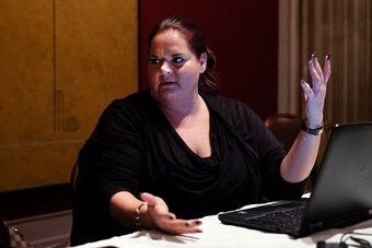 Jolene "The Hammer" Mizzone is boxing's only high-level woman matchmaker.