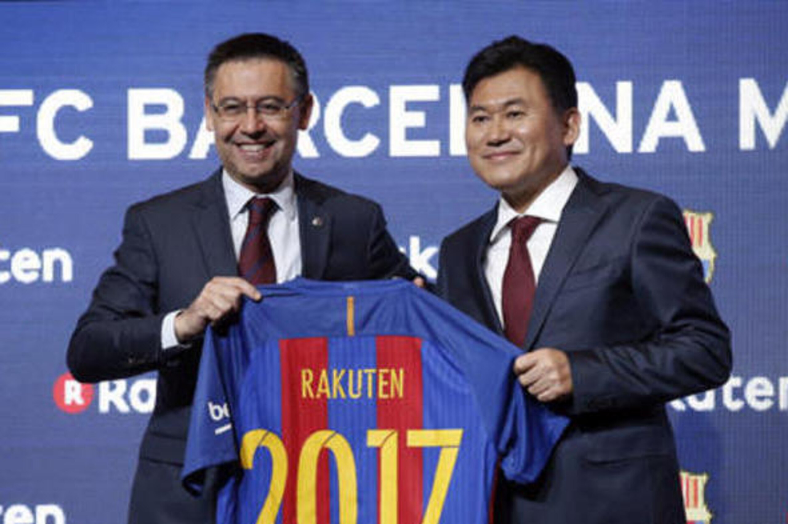Josep Maria Bartomeu agreed a deal with Rakuten.