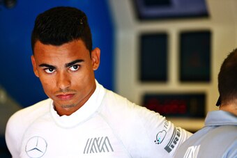 BUDAPEST, HUNGARY - JULY 22:  Pascal Wehrlein of Germany and Manor Racing in the garage during practice for the Formula One Grand Prix of Hungary at Hungaroring on July 22, 2016 in Budapest, Hungary.  (Photo by Dan Istitene/Getty Images)