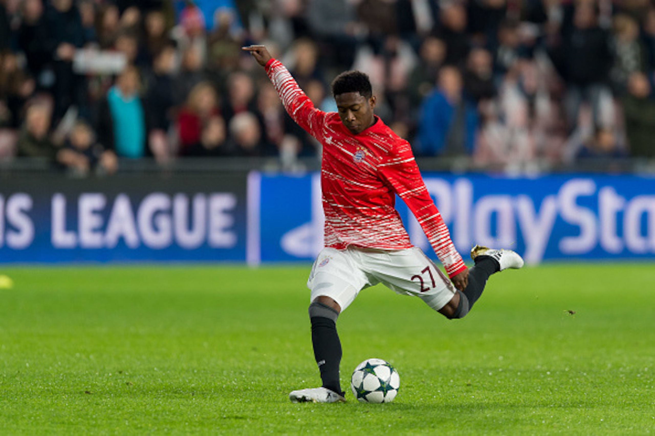 Eindhoven, Netherlands 01.11.2016, UEFA Champions League - 2016/17 Season, Group D - Matchday 4, PSV Eindhoven - FC Bayern Muenchen,  David Alaba (FCB)   (Photo by TF-Images/Getty Images)