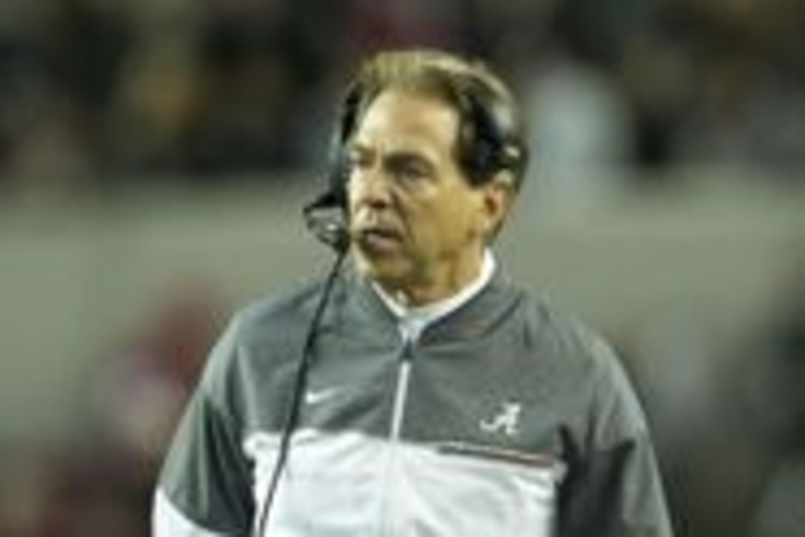 Nov 19, 2016; Tuscaloosa, AL, USA; Alabama Crimson Tide head coach Nick Saban during the game against Chattanooga Mocs  at Bryant-Denny Stadium. Mandatory Credit: Marvin Gentry-USA TODAY Sports