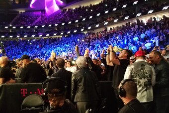 The crowd came out for the fight of the year.