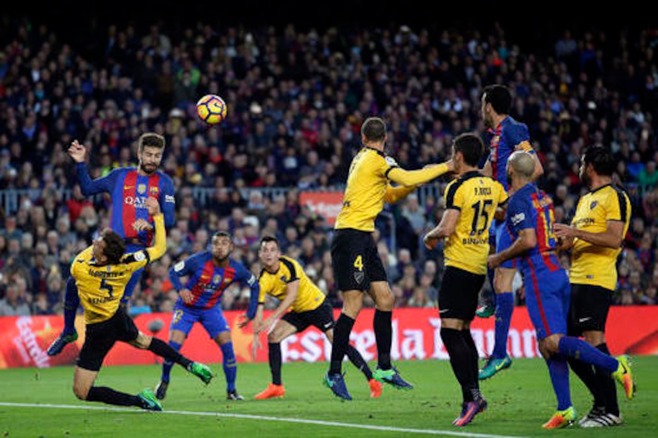 Malaga played with an emphasis on defending.