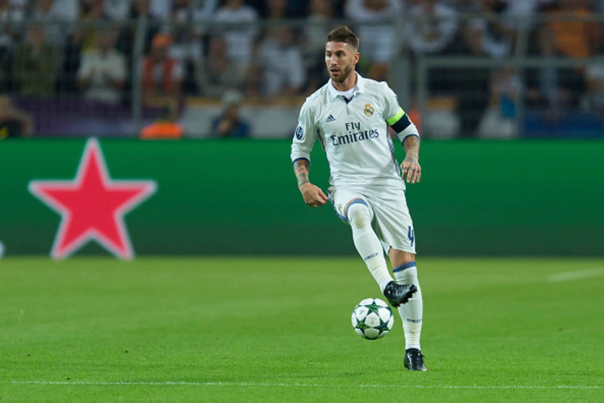 Dortmund, Germany 27.09.2016, UEFA Champions League - 2016/17 Season, Group F - Matchday 2, BV Borussia Dortmund - Real Madrid, 2:2,  Sergio Ramos (Real Madrid)   (Photo by TF-Images/Getty Images)