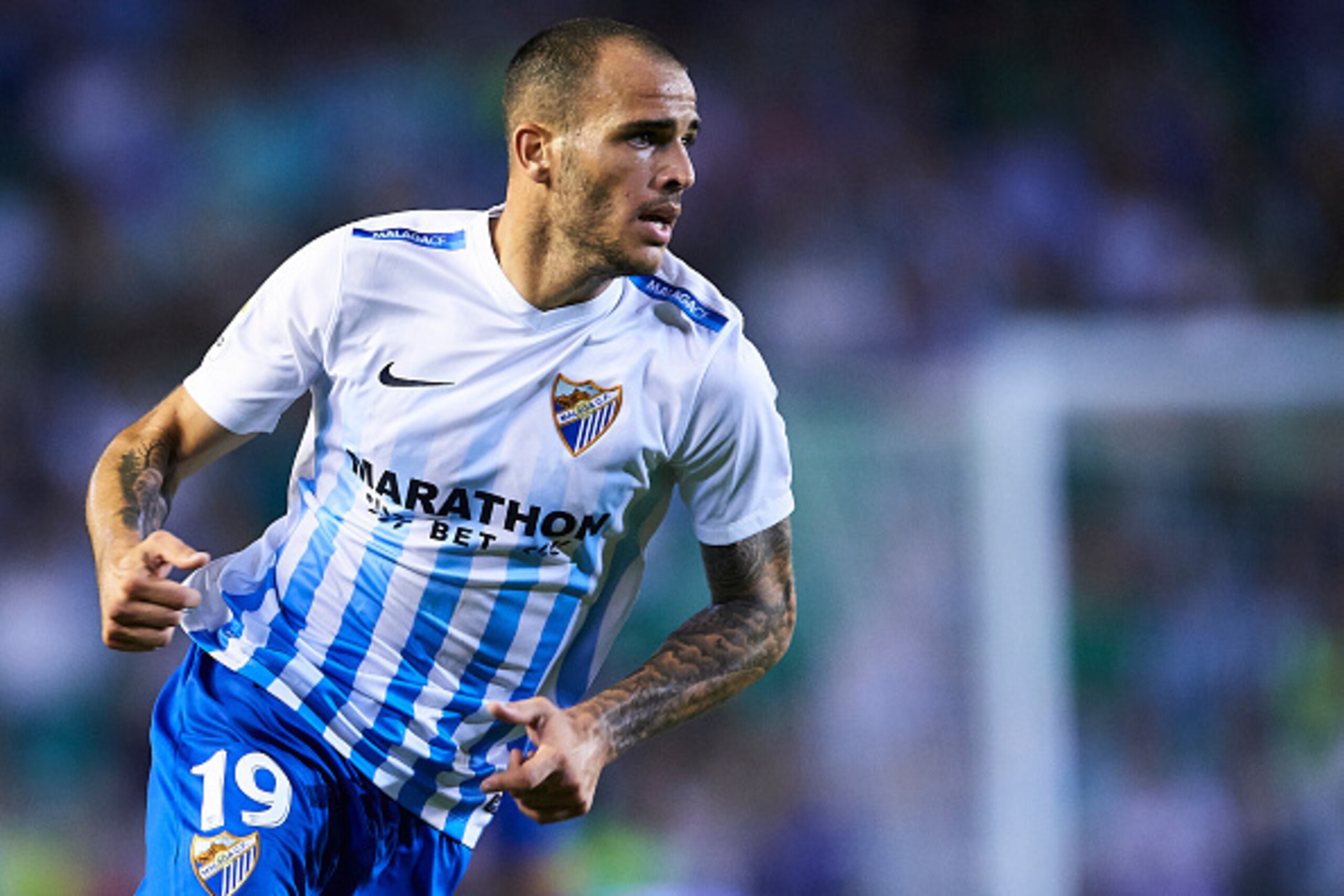 SEVILLE, SPAIN - SEPTEMBER 23: Sandro Ramirez of Malaga CF in action during the match between Real Betis Balompie vs Malaga CF as part of La Liga at Benito Villamarin stadium on September 23, 2016 in Seville, Spain. (Photo by Aitor Alcalde Colomer/Getty SEVILLE, SPAIN - SEPTEMBER 23: Sandro Ramirez of Malaga CF in action during the match between Real Betis Balompie vs Malaga CF as part of La Liga at Benito Villamarin stadium on September 23, 2016 in Seville, Spain. (Photo by Aitor Alcalde Colomer/Getty