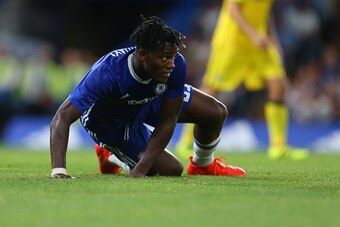 LONDON, ENGLAND - AUGUST 23: Michy Batshuayi of Chelsea during the EFL Cup match between Chelsea and Bristol Rovers at Stamford Bridge on August 23, 2016 in London, England. (Photo by Catherine Ivill - AMA/Getty Images)