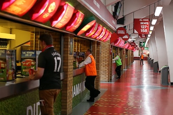LIVERPOOL, ENGLAND - MAY 08:  A general view of a concourse in in Anfield prior to the Barclays Premier League match between Liverpool and Watford at Anfield on May 8, 2016 in Liverpool, England.  (Photo by Jan Kruger/Getty Images)