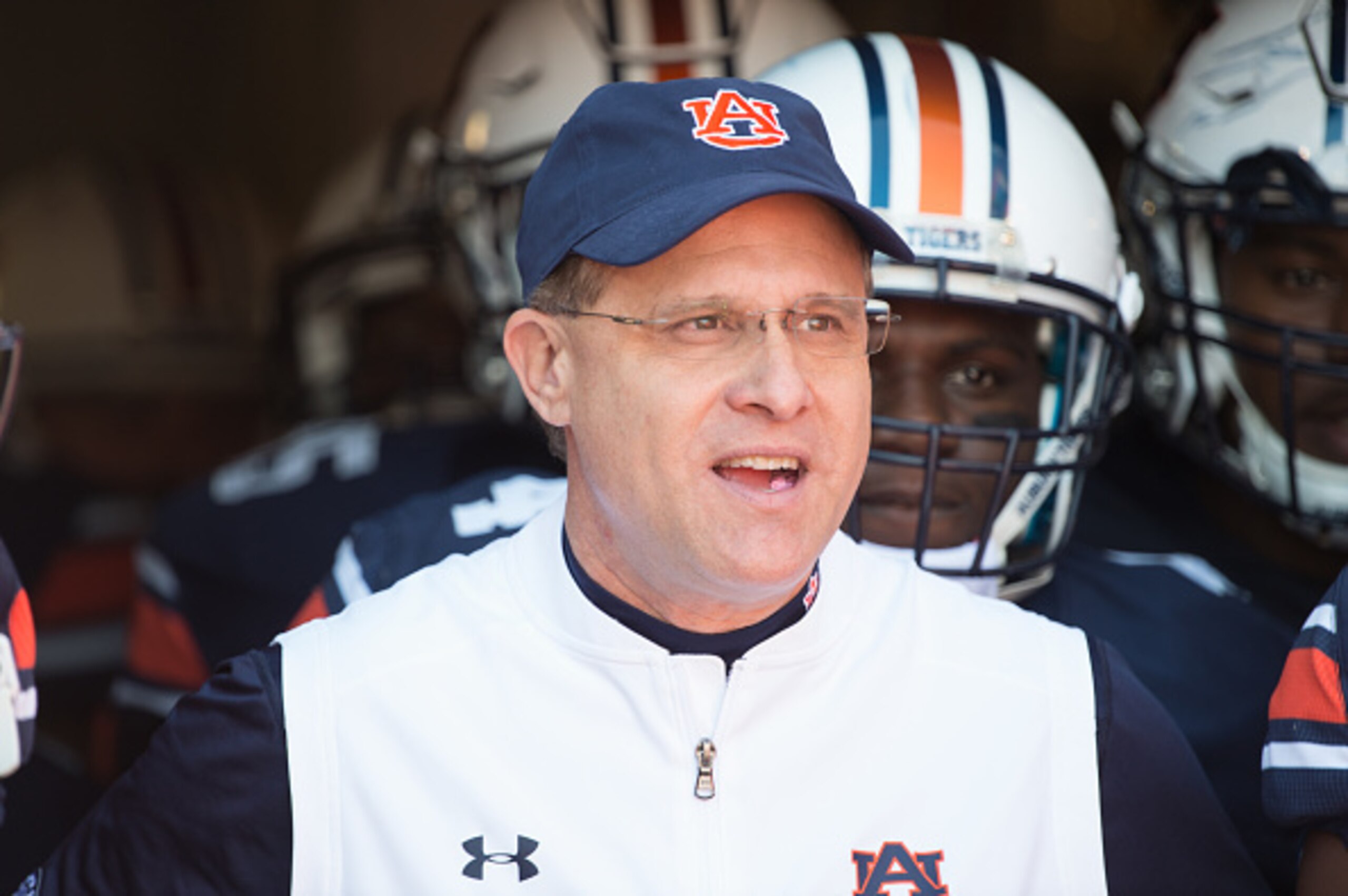 AUBURN, AL - NOVEMBER 5: Head coach Gus Malzahn of the Auburn Tigers prior to their game against the Vanderbilt Commodores at Jordan-Hare Stadium on November 5, 2016 in Auburn, Alabama. The Auburn Tigers defeated the Vanderbilt Commodores 23-16. (Photo by