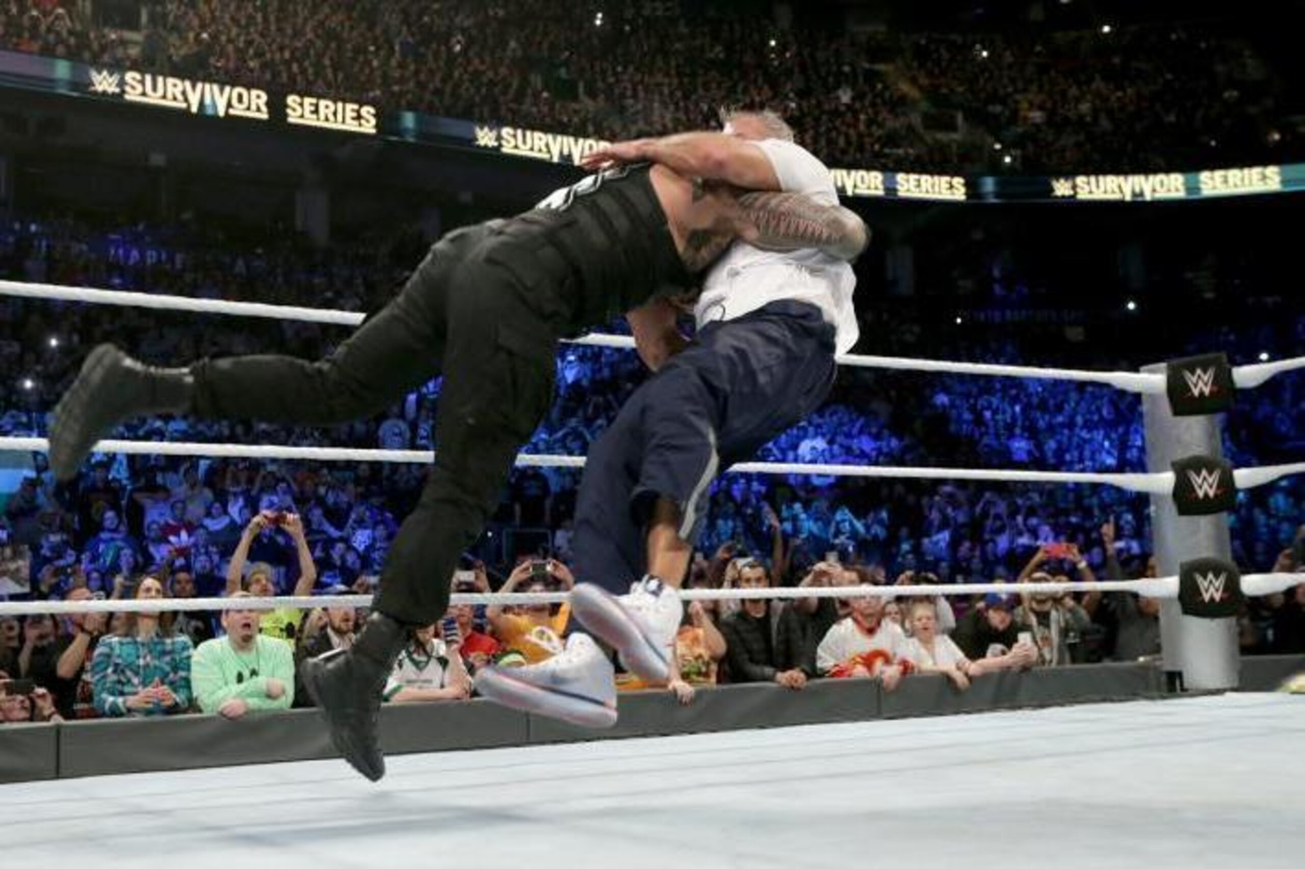 Roman Reigns' spear on Shane McMahon left him legitimately injured. Roman Reigns' spear on Shane McMahon left him legitimately injured.
