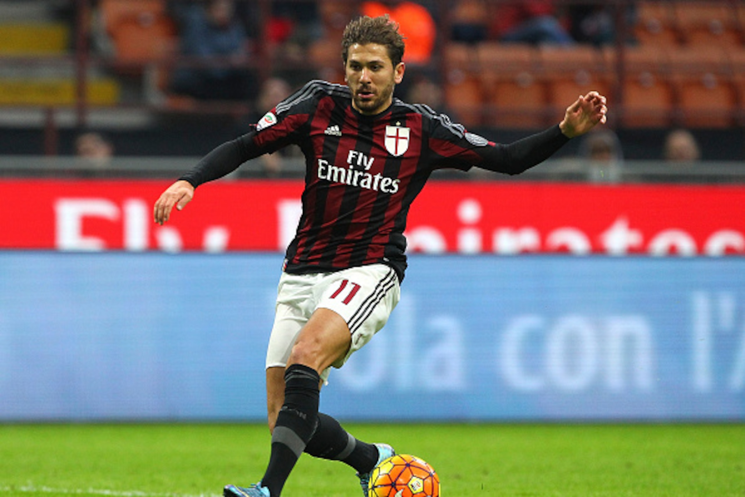 MILAN, ITALY - JANUARY 06: Alessio Cerci of AC Milan in action during the Serie A match between AC Milan and Bologna FC at Stadio Giuseppe Meazza on January 6, 2016 in Milan, Italy. (Photo by Marco Luzzani/Getty Images) MILAN, ITALY - JANUARY 06: Alessio Cerci of AC Milan in action during the Serie A match between AC Milan and Bologna FC at Stadio Giuseppe Meazza on January 6, 2016 in Milan, Italy. (Photo by Marco Luzzani/Getty Images)