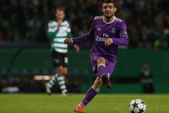 LISBON, PORTUGAL - NOVEMBER 22: Real Madrid's midfielder Mateo Kovacic from Croacia in action during the UEFA Champions League match between Sporting Clube de Portugal and Real Madrid CF at Estadio Jose Alvalade on November 22, 2016 in Lisbon, Portugal.  