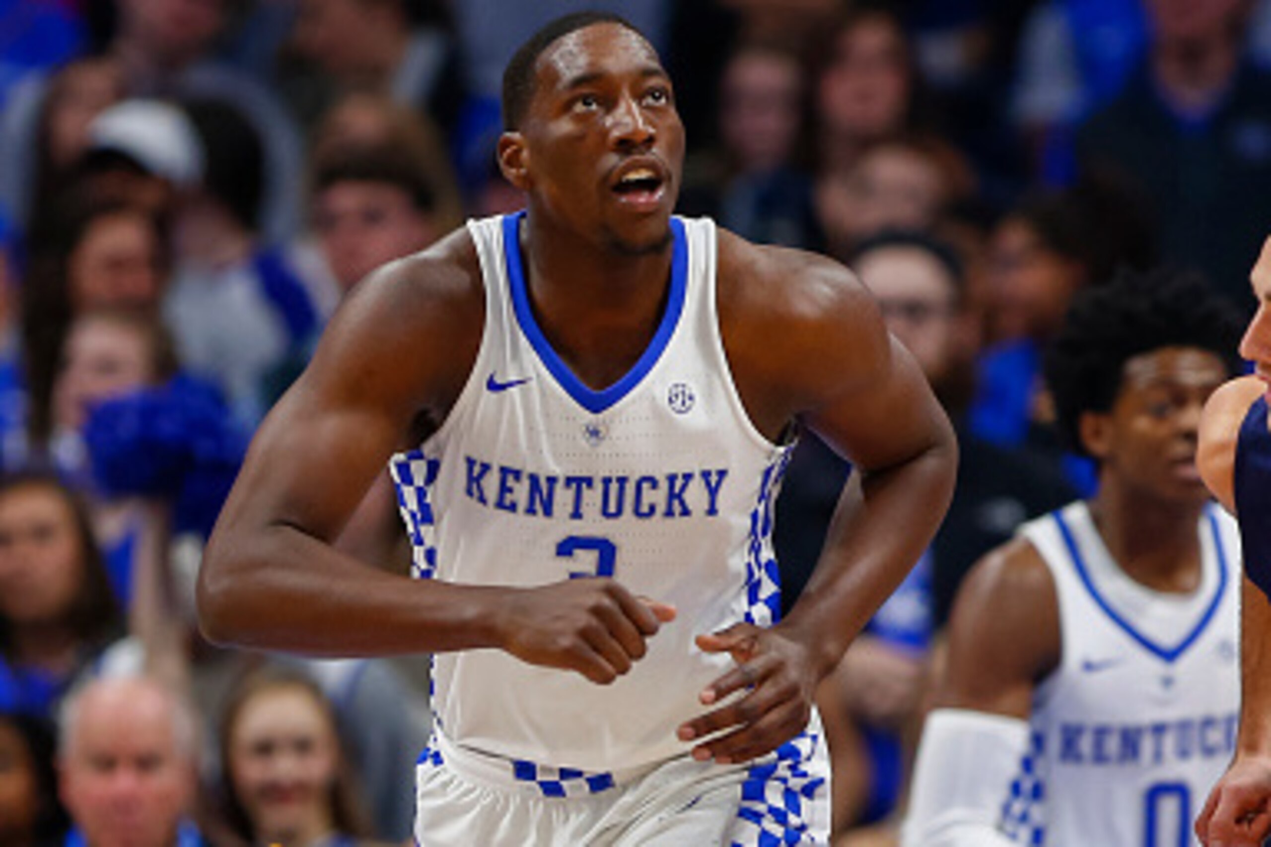 LEXINGTON, KY - NOVEMBER 13: Edrice Adebayo #3 of the Kentucky Wildcats is seen during the game against the Canisius Golden Griffins at Rupp Arena on November 13, 2016 in Lexington, Kentucky. Kentucky defeated Mississippi State 40-37. (Photo by Michael Hi LEXINGTON, KY - NOVEMBER 13: Edrice Adebayo #3 of the Kentucky Wildcats is seen during the game against the Canisius Golden Griffins at Rupp Arena on November 13, 2016 in Lexington, Kentucky. Kentucky defeated Mississippi State 40-37. (Photo by Michael Hi