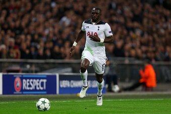 LONDON, ENGLAND - NOVEMBER 02: Moussa Sissoko of Tottenham Hotspur during the UEFA Champions League match between Tottenham Hotspur FC and Bayer 04 Leverkusen at Wembley Stadium on November 2, 2016 in London, England. (Photo by Catherine Ivill - AMA/Getty