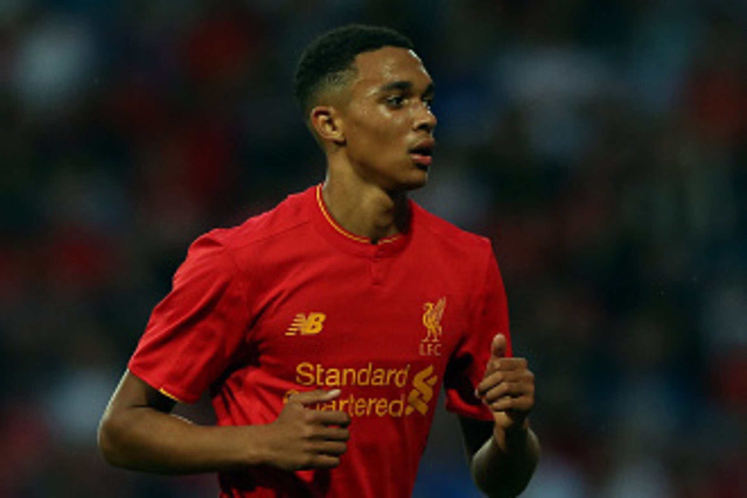 HUDDERSFIELD, ENGLAND - JULY 20:  Trent Alexander-Arnold of Liverpool during the  Pre-Season Friendly match between Huddersfield Town and Liverpool at the Galpharm Stadium on July 20, 2016 in Huddersfield, England.  (Photo by Nigel Roddis/Getty Images)
