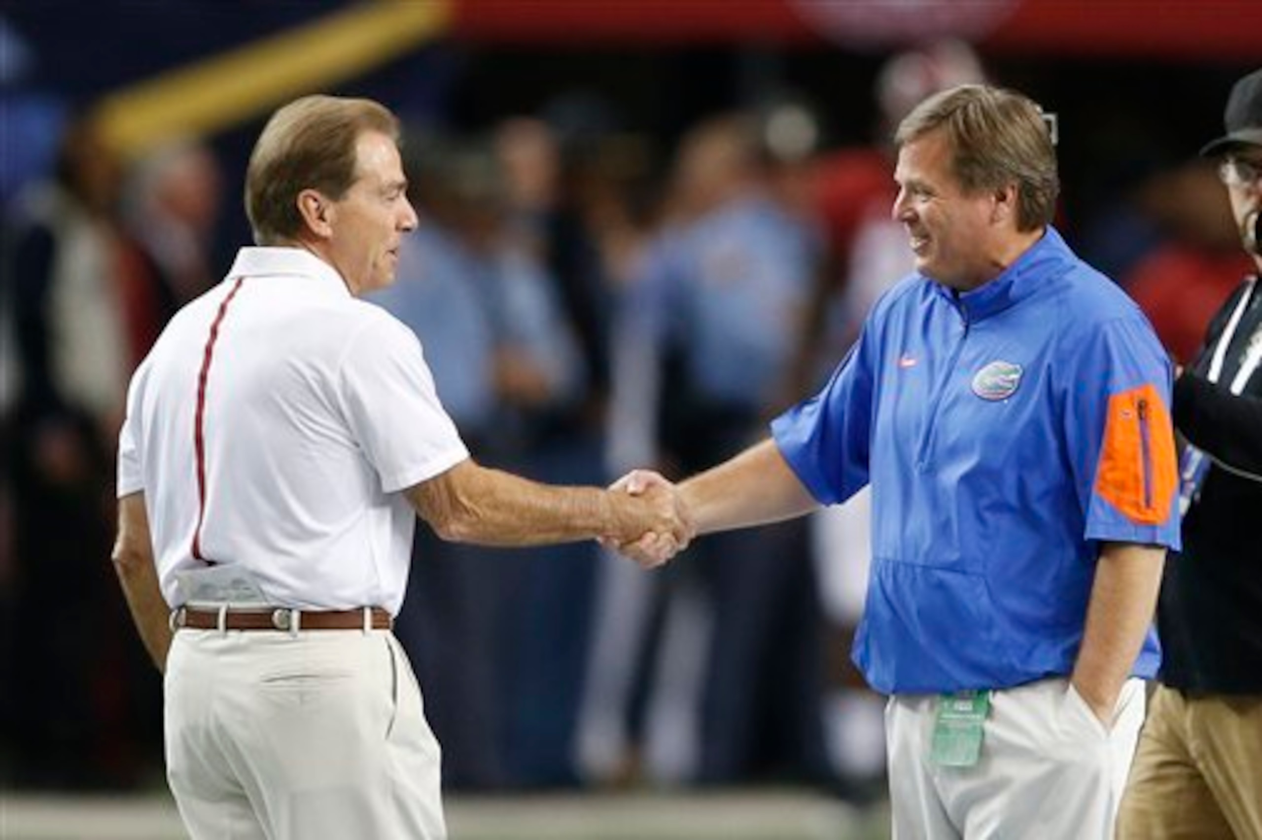The SEC title tilt features a rematch of the 2015 game, which Alabama won 29-15.