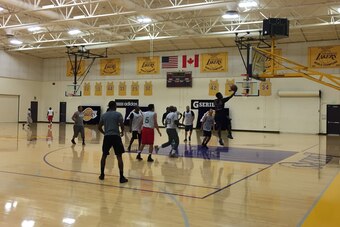 Police and young men from Los Angeles have formed new levels of respect for each other by playing against each other on the basketball court.
