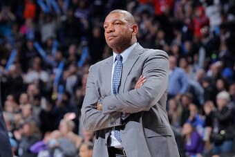 SACRAMENTO, CA - NOVEMBER 18: Head Coach Doc Rivers of the Los Angeles Clippers coaches against the Sacramento Kings on November 18, 2016 at Golden 1 Center in Sacramento, California. NOTE TO USER: User expressly acknowledges and agrees that, by downloadi