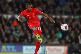 DERBY, ENGLAND - SEPTEMBER 20:  Joel Matip of Liverpool in action during the EFL Cup Third Round match between Derby County and Liverpool at iPro Stadium on September 20, 2016 in Derby, England.  (Photo by Richard Heathcote/Getty Images)