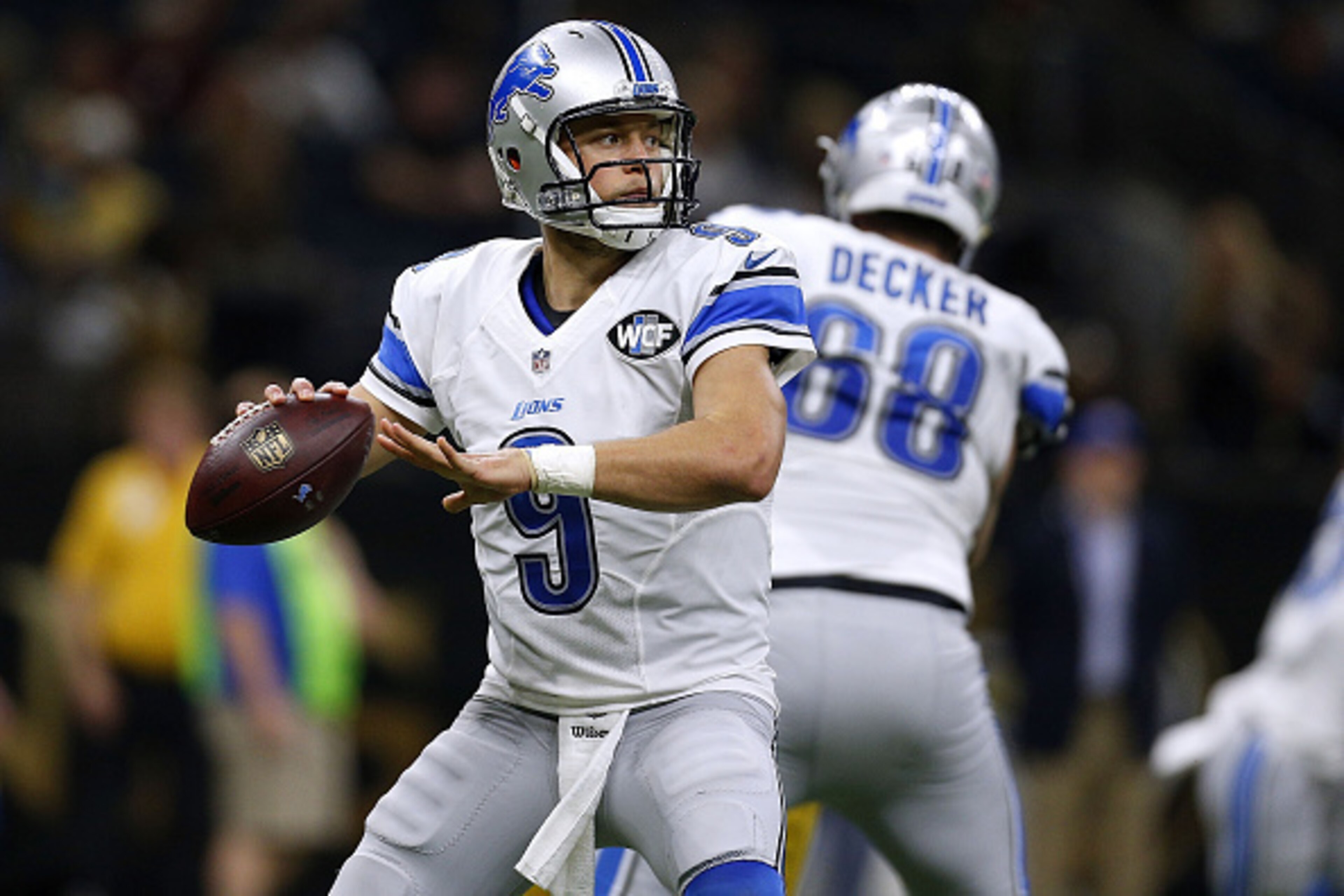 NEW ORLEANS, LA - DECEMBER 04:  Matthew Stafford #9 of the Detroit Lions throws the ball during a game against the New Orleans Saints at the Mercedes-Benz Superdome on December 4, 2016 in New Orleans, Louisiana.  (Photo by Jonathan Bachman/Getty Images)