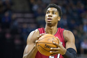 MEMPHIS, TN - NOVEMBER 25:  Hassan Whiteside #21 of the Miami Heat shoots a free throw against the Memphis Grizzlies at the FedExForum on November 25, 2016 in Memphis, Tennessee.  The Heat defeated the Grizzlies 90-81.  NOTE TO USER: User expressly acknow