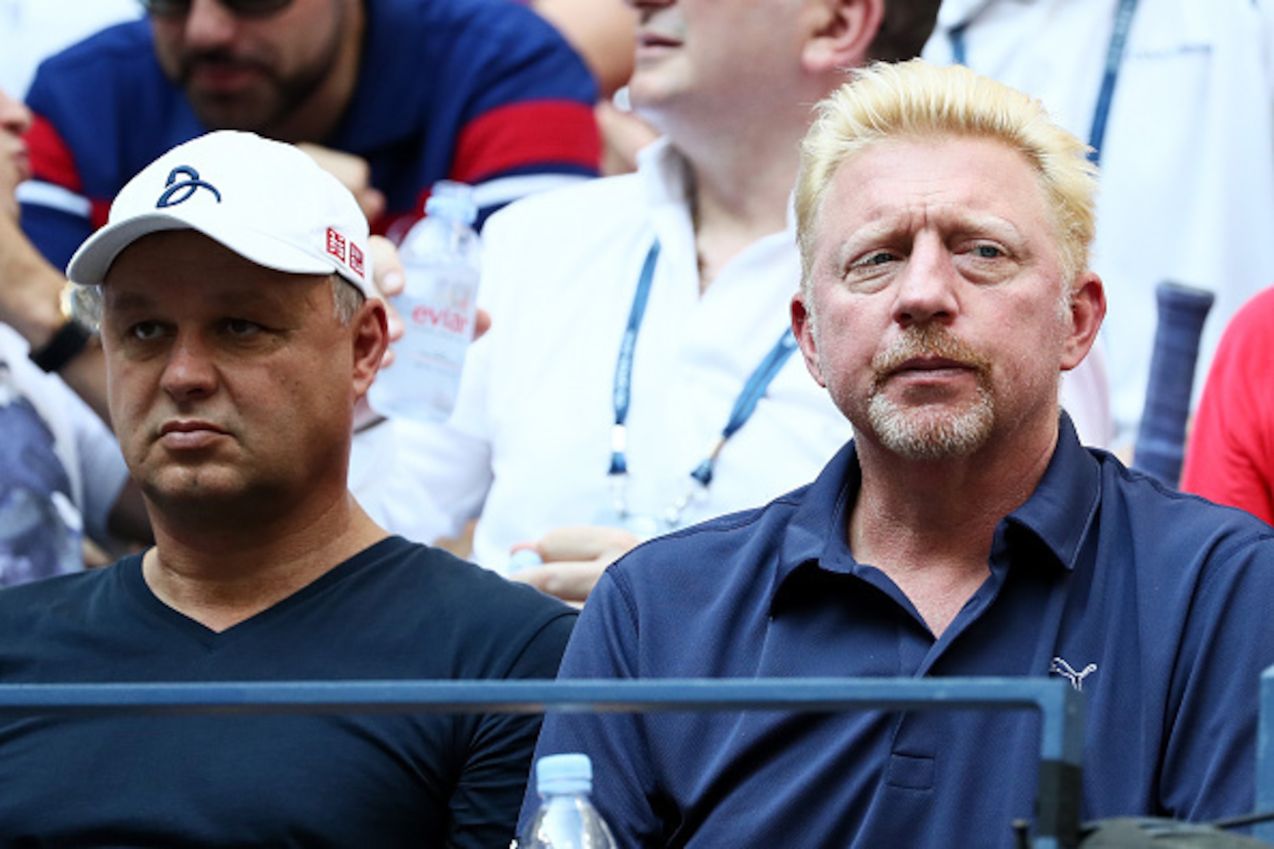NEW YORK, NY - SEPTEMBER 09: Marian Vajda and Boris Becker, coaches of Novak Djokovic attend the Men's Singles Semifinal Match between Novak Djokovic of Serbia and Gael Monfils of France on Day Twelve of the 2016 US Open at the USTA Billie Jean King Nat NEW YORK, NY - SEPTEMBER 09: Marian Vajda and Boris Becker, coaches of Novak Djokovic attend the Men's Singles Semifinal Match between Novak Djokovic of Serbia and Gael Monfils of France on Day Twelve of the 2016 US Open at the USTA Billie Jean King Nat