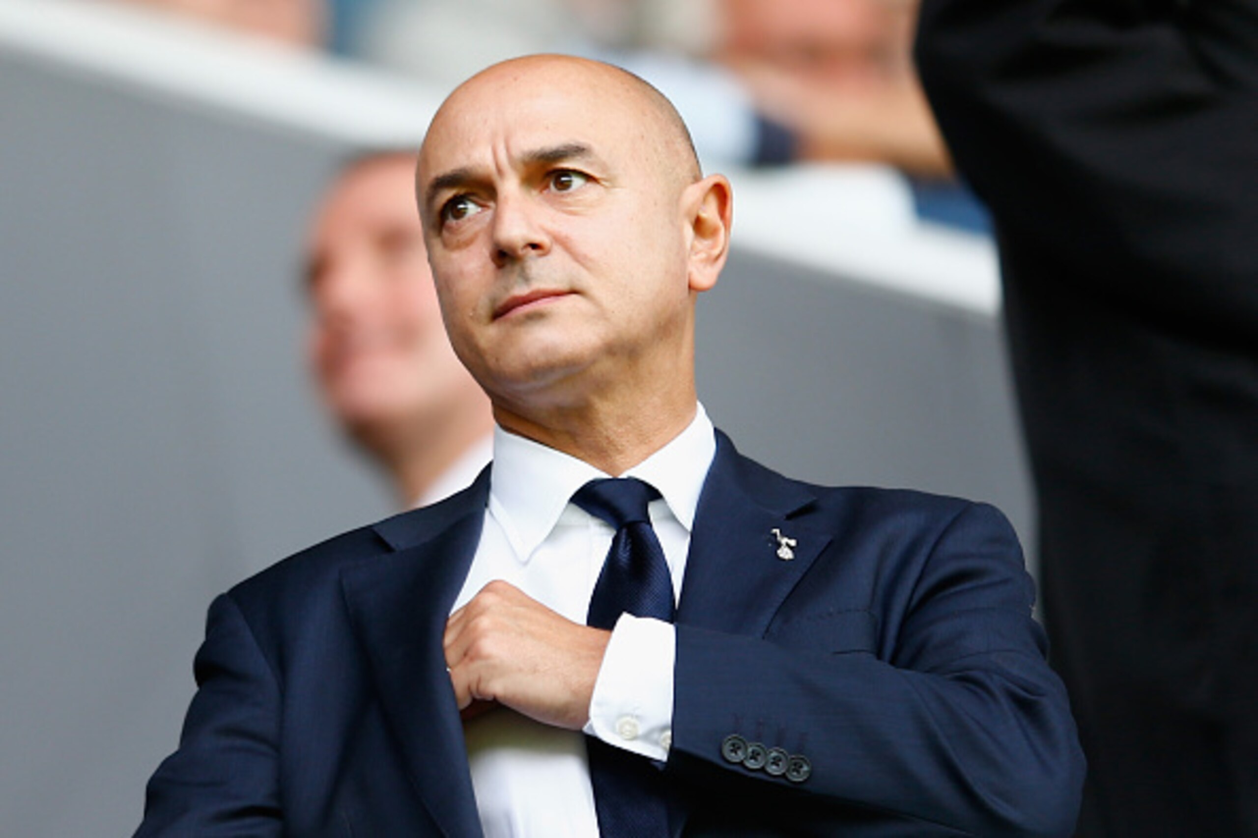 LONDON, ENGLAND - SEPTEMBER 26:  Tottenham Hotspur Chairman Daniel Levy looks on prior to the Barclays Premier League match between Tottenham Hotspur and Manchester City at White Hart Lane on September 26, 2015 in London, United Kingdom.  (Photo by Julian