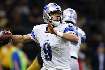 NEW ORLEANS, LA - DECEMBER 04:  Matthew Stafford #9 of the Detroit Lions throws the ball during a game against the New Orleans Saints at the Mercedes-Benz Superdome on December 4, 2016 in New Orleans, Louisiana.  (Photo by Jonathan Bachman/Getty Images)