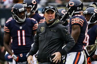 CHICAGO, IL - NOVEMBER 27:  Head coach John Fox of the Chicago Bears stands on the sidelines in the first quarter against the Tennessee Titans at Soldier Field on November 27, 2016 in Chicago, Illinois.  (Photo by Jonathan Daniel/Getty Images)
