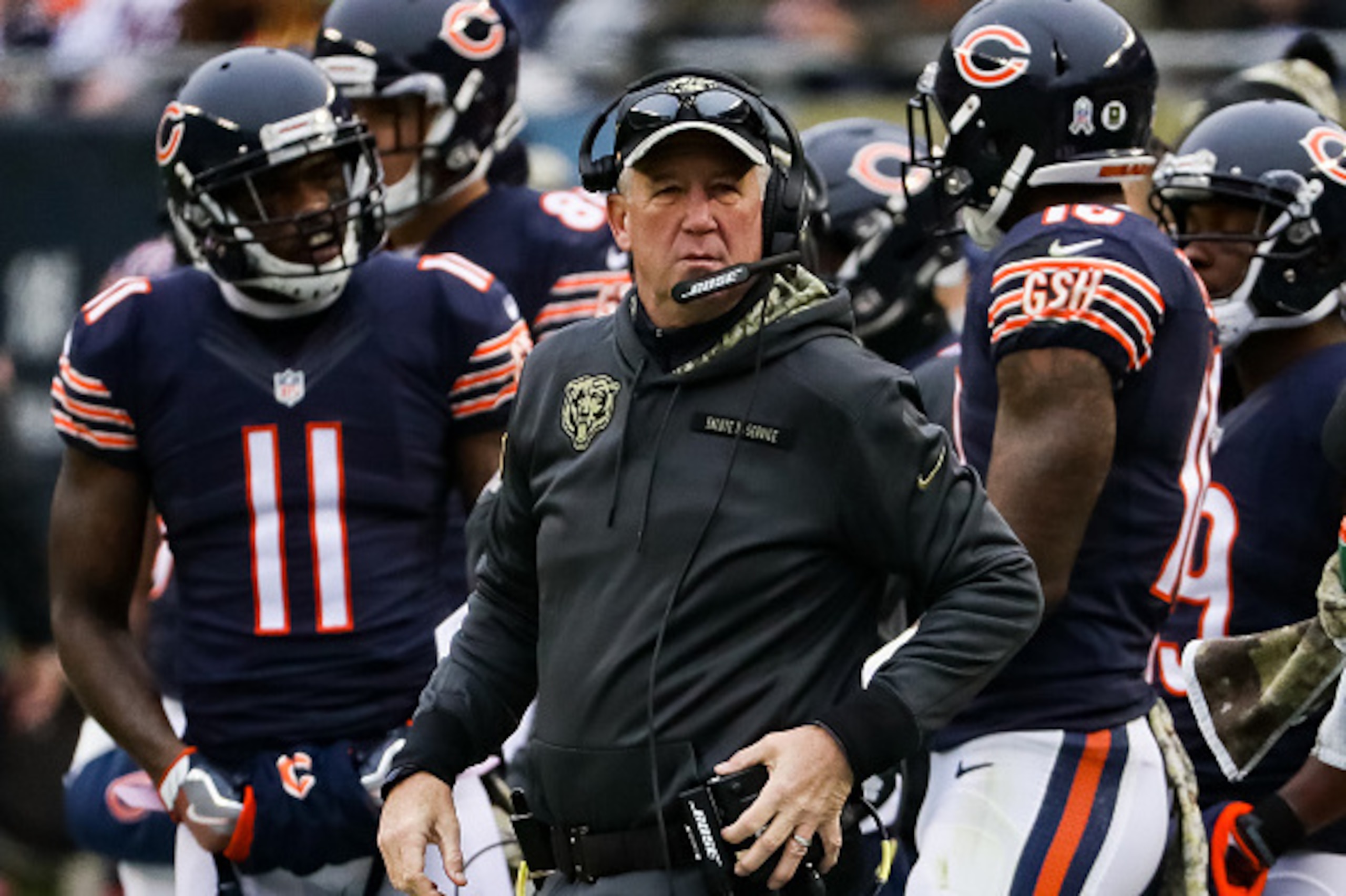 CHICAGO, IL - NOVEMBER 27: Head coach John Fox of the Chicago Bears stands on the sidelines in the first quarter against the Tennessee Titans at Soldier Field on November 27, 2016 in Chicago, Illinois. (Photo by Jonathan Daniel/Getty Images) CHICAGO, IL - NOVEMBER 27: Head coach John Fox of the Chicago Bears stands on the sidelines in the first quarter against the Tennessee Titans at Soldier Field on November 27, 2016 in Chicago, Illinois. (Photo by Jonathan Daniel/Getty Images)