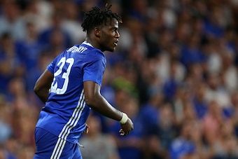 LONDON, ENGLAND - AUGUST 23: Michy Batshuayi of Chelsea during the EFL Cup match between Chelsea and Bristol Rovers at Stamford Bridge on August 23, 2016 in London, England. (Photo by Catherine Ivill - AMA/Getty Images)