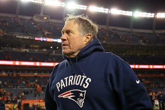 DENVER, CO - DECEMBER 18:  Head coach Bill Belichick of the New England Patriots walks off the field after a 16-3 win over the Denver Broncos at Sports Authority Field at Mile High on December 18, 2016 in Denver, Colorado. (Photo by Justin Edmonds/Getty I