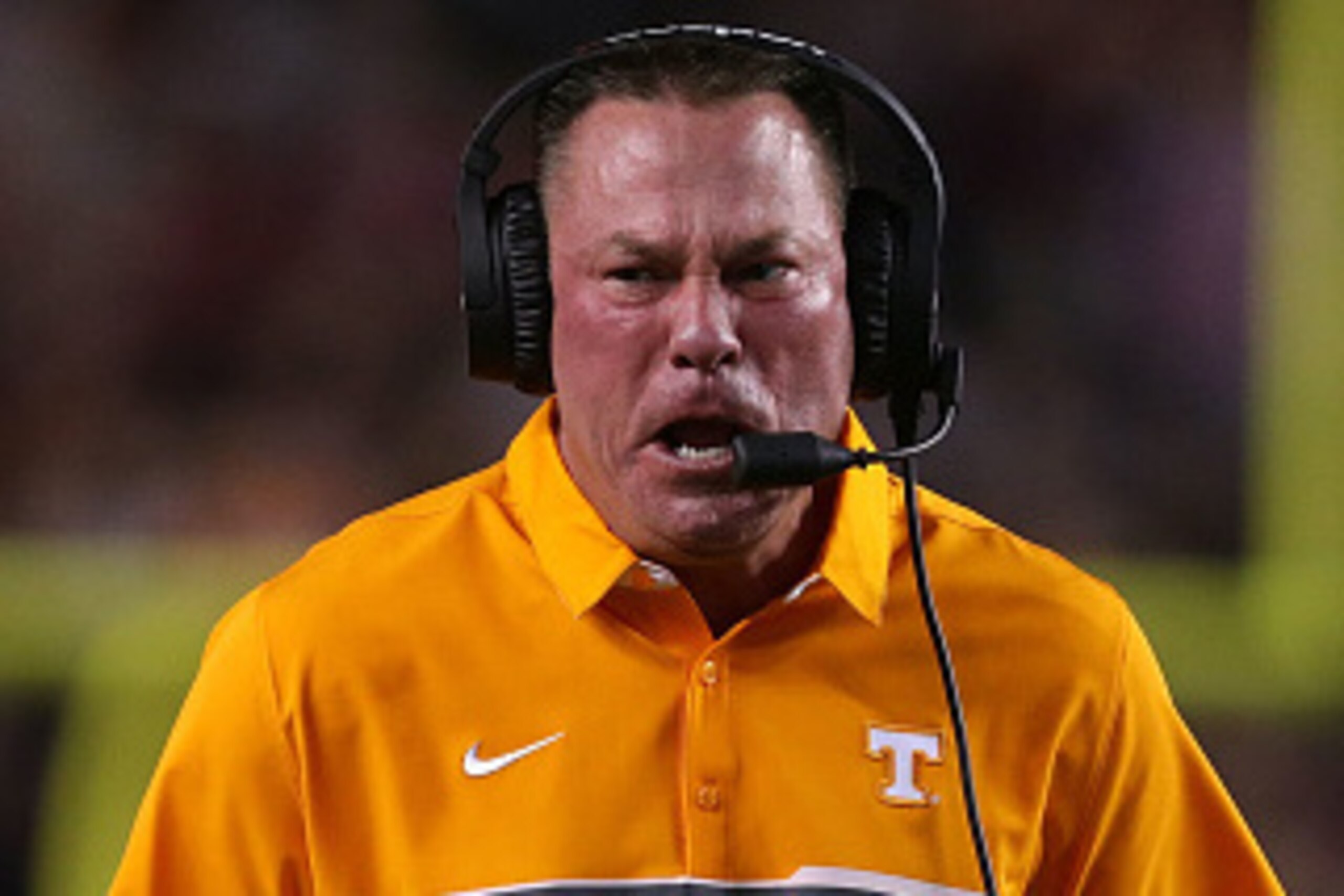 COLUMBIA, SC - OCTOBER 29: Head coach Butch Jones of the Tennessee Volunteers reacts during their game against the South Carolina Gamecocks at Williams-Brice Stadium on October 29, 2016 in Columbia, South Carolina. (Photo by Tyler Lecka/Getty Images) COLUMBIA, SC - OCTOBER 29: Head coach Butch Jones of the Tennessee Volunteers reacts during their game against the South Carolina Gamecocks at Williams-Brice Stadium on October 29, 2016 in Columbia, South Carolina. (Photo by Tyler Lecka/Getty Images)
