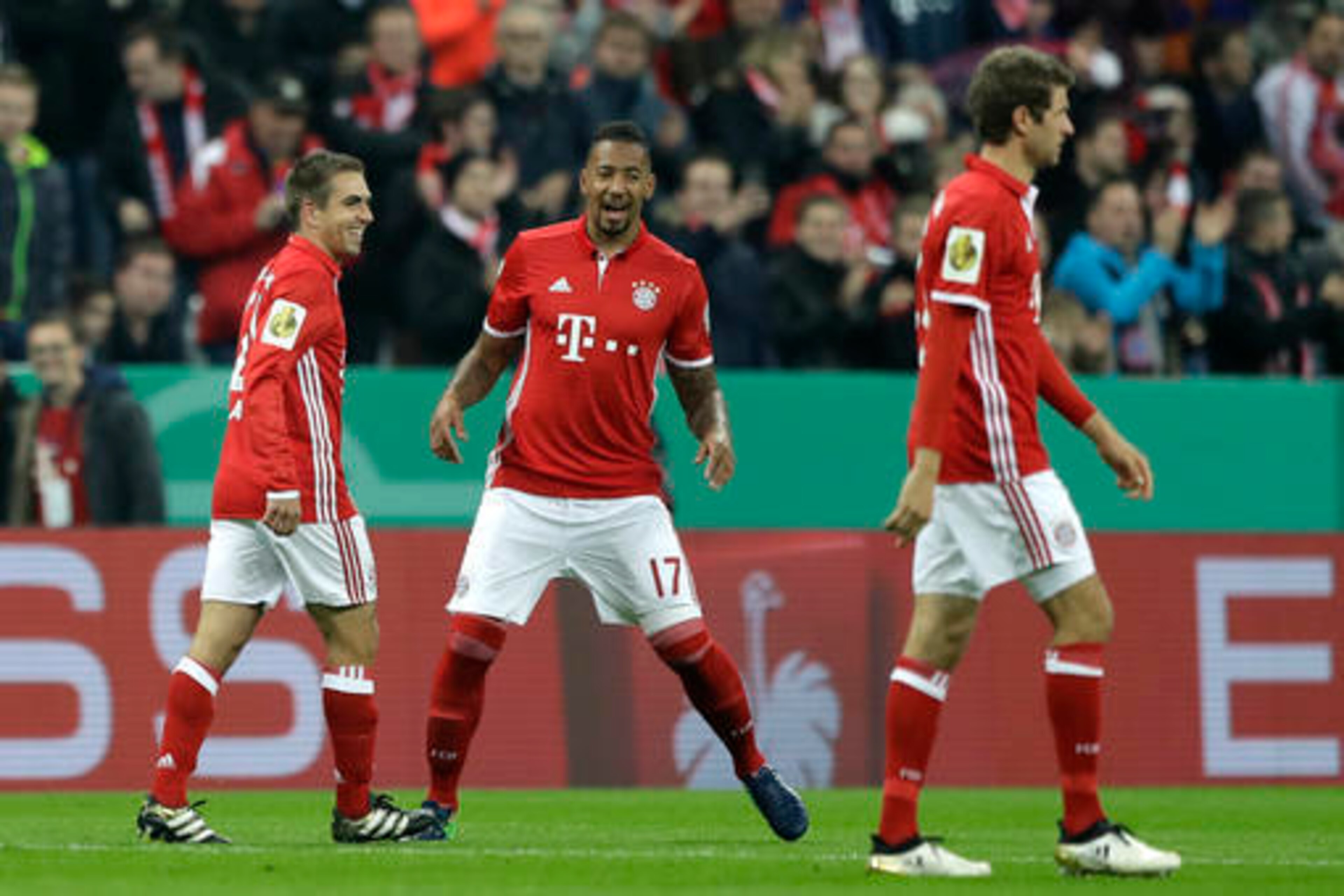 Jerome Boateng (centre) has struggled with injury in 2016.