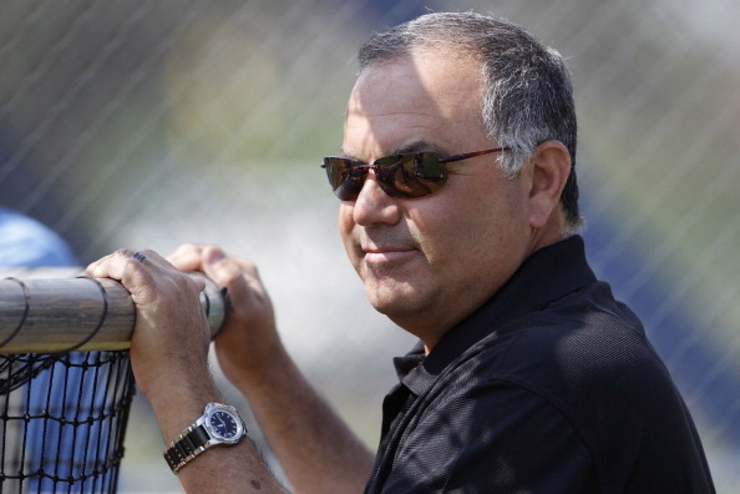 LAKELAND, FL - FEBRUARY 18:  Detroit Tigers Vice President and Assistant General Manager Al Avila watches the action during Spring Training Workout on February 18, 2011 at Tiger Town in Lakeland, Florida.  (Photo by Leon Halip/Getty Images)