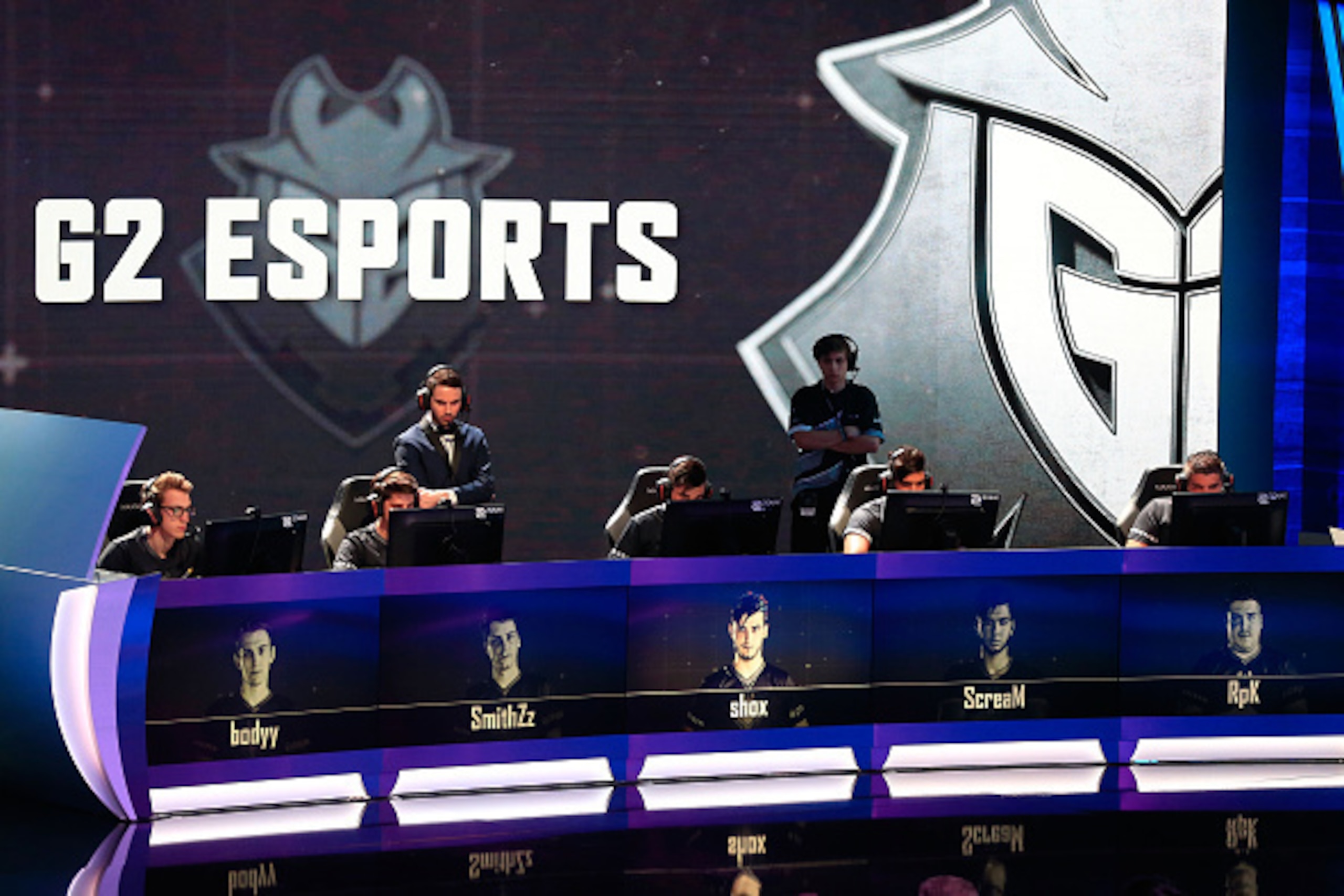 ATLANTA, GA - JUNE 03: G2 Esports in action against Ninjas in Pyjamas at the ELeague Arena at Turner Studios on June 3, 2016 in Atlanta, Georgia. (Photo by Daniel Shirey/Getty Images)